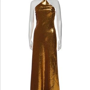 Galvan Gold Dress